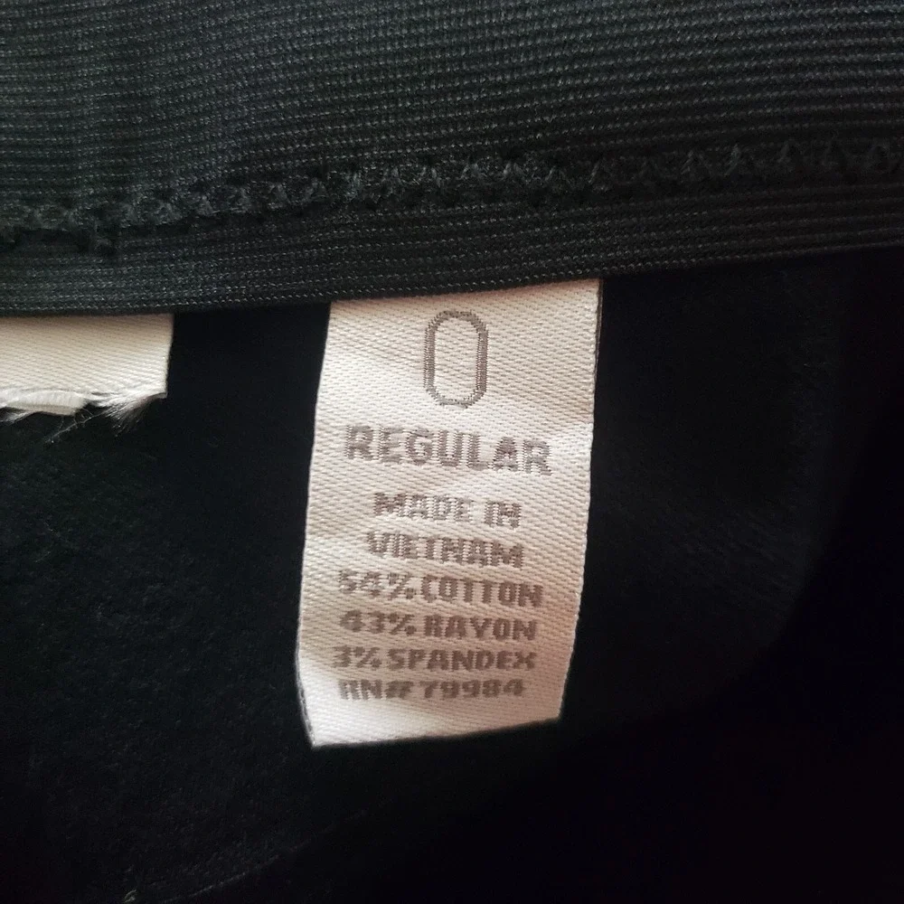 NEW Chicos Jeans Womens 4‎ Black Straight Low Rise Dark Wash Pants Denim Casual